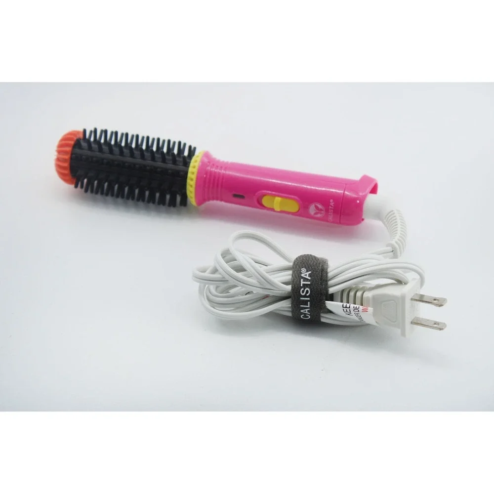 Calista GoGo Mini Round Brush Flamingo Pink Heated Styling Tool A621192 849
